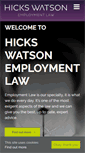 Mobile Screenshot of hickswatson.co.uk